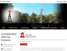 Tablet Screenshot of cunninghamenergy.com